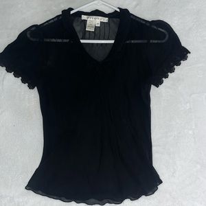 Black sheer top